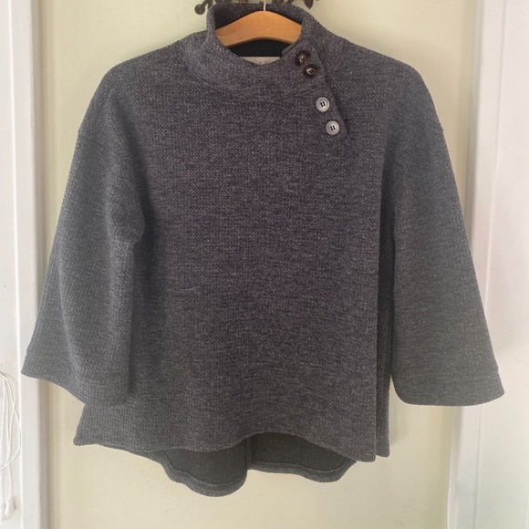 Anthropologie Waffle Mock Turtle Neck - Picture 4 of 8